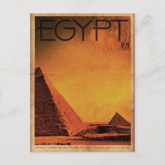  Pyramides Egypte Reis Briefkaart (Voorkant)