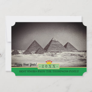 Pyramides, Le Caire et Bonne Année ! Carte /Égypte