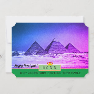 Pyramides, Le Caire et Bonne Année ! Carte /Egypte