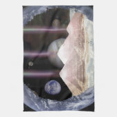 Pyramides Planets Space Theedoek (Verticaal)