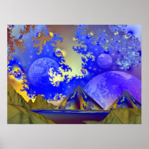 Pyramides sacrées - Poster