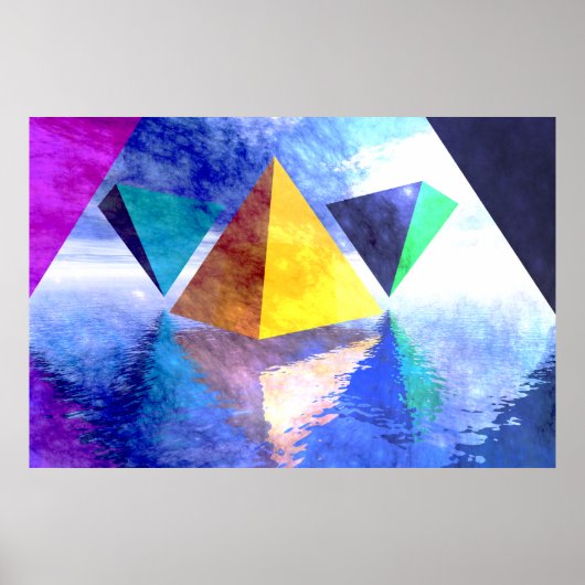 Pyramids and Triangles poster (Devant)