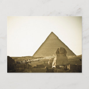 Pyramids bij Giza in Caïro, Egypte Briefkaart