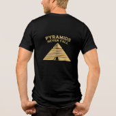 Pyramids Never Fall Minimal Egypt T-Shirt (Achterkant)