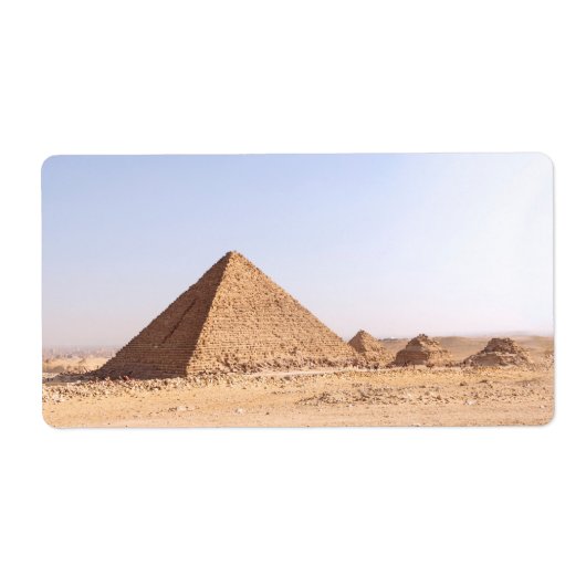 Pyramids of Egypt Coffee Mug Etiket (Voorkant)