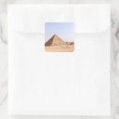 Pyramids of Egypt Coffee Mug Vierkante Sticker (Tas)