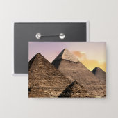 Pyramids Sphinx Ancient Egypt Khufu Pharaoh  Button (Voorkant / Achterkant)
