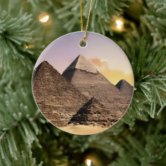 Pyramids Sphinx Ancient Egypt Khufu Pharaoh  Keramisch Ornament (Boom)