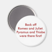Pyramus en Thisbe Magneet (Voorkant / Achterkant)
