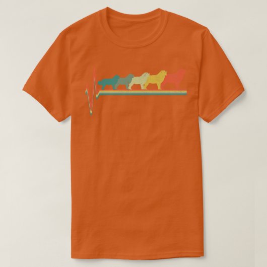 Pyrenean Mountain Dog Hartslag  T-shirt (Design voorkant)