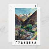 Pyreneeën, Frankrijk Briefkaart (Voorkant / Achterkant)