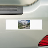 pyreneeën landschap bumpersticker (Op auto)