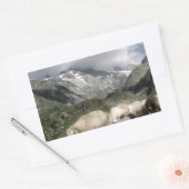 pyreneeën landschap rechthoekige sticker (Envelop)