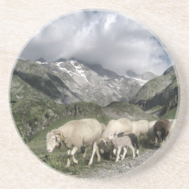 pyreneeën landschap zandsteen onderzetter