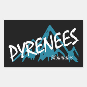 Pyreneeëngebergte Rechthoekige Sticker