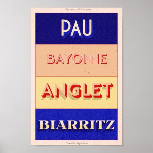 Pyrénées-Atlantiques Nouvelle-Aquitaine Art Déco P (Devant)