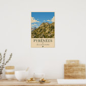 Pyrénées France – Rocky's Illustrated Poster (Cuisine)