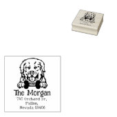 Pyrenees hond, retouradres, 	rubberstempel (Gestempeld)