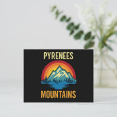 Pyrenees Mountains Sunset Briefkaart (Staand voorkant)
