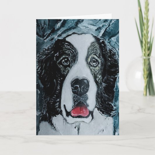 Pyrenese Mastiff Schilderij van Alfred Fox Kaart (Voorkant)