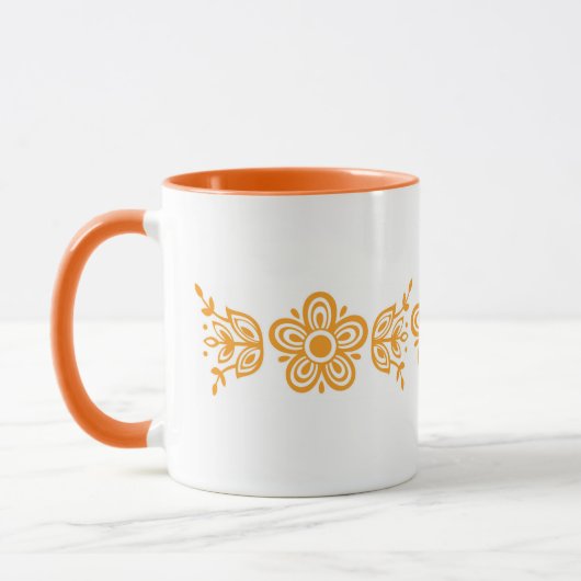 Pyrex Design Butterfly Gold Patroon Mok (Links)
