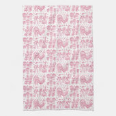  Pyrex Patroon - Amish Butterprint (Roze) Theedoek (Verticaal)