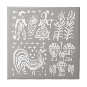  Pyrex Patroon - Butterprint (Amish Farmer) Tegeltje