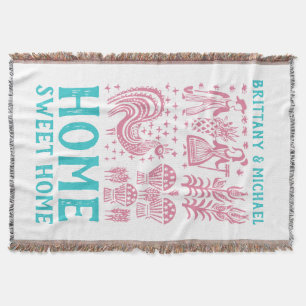 Pyrex Patroon - Butterprint (Amish) Roze Deken