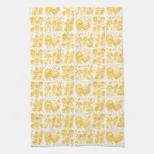  Pyrex Patroon - Butterprint Yellow Oranje Theedoek (Verticaal)