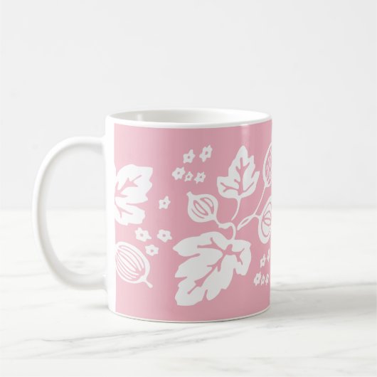  Pyrex Pattern - Gooseberry White Koffiemok (Links)