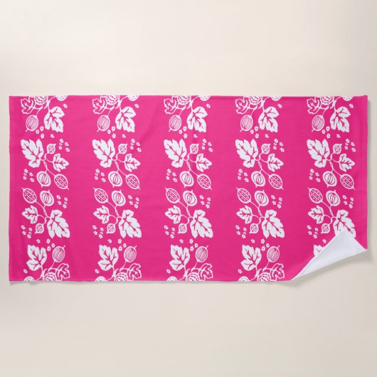 Pyrex Pattern - Gooseberry White Strandlaken (Voorkant)