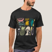  Pyrex Pattern - Mod Kitchen (kleuren van 1950) T-shirt (Voorkant)