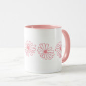 Pyrex Pink Daisy Mug (Devant droit)