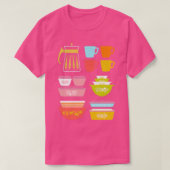 Pyrex Pretties -  glazen keukengerei T-shirt (Design voorkant)