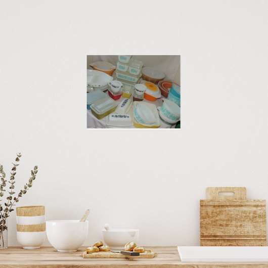  Pyrex-vernissen! Poster (Keuken)