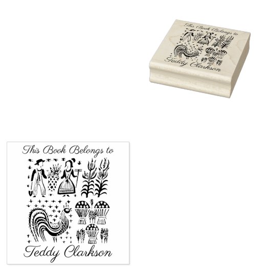  pyrexpatroon - Butterprint (Amish Farmer) Rubberstempel (Gestempeld)