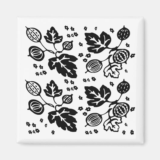 pyrexpatroon - kruisbes (zwart) magneet (Voorkant)