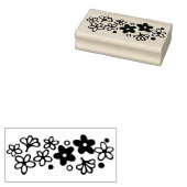  pyrexpatroon - lentebloesemmadeliefjes 	rubberstempel (Gestempeld)