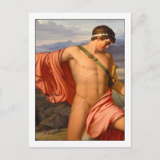 Pyrhus en Andromache door Johan Lund Briefkaart (Voorkant)