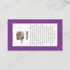 Pyriet Crystal Betekenis Sieraden Display Visitekaartje