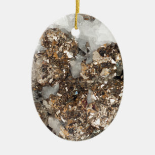 Pyriet en kwarts keramisch ornament