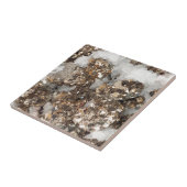 Pyriet en kwarts tegeltje (Zijkant)