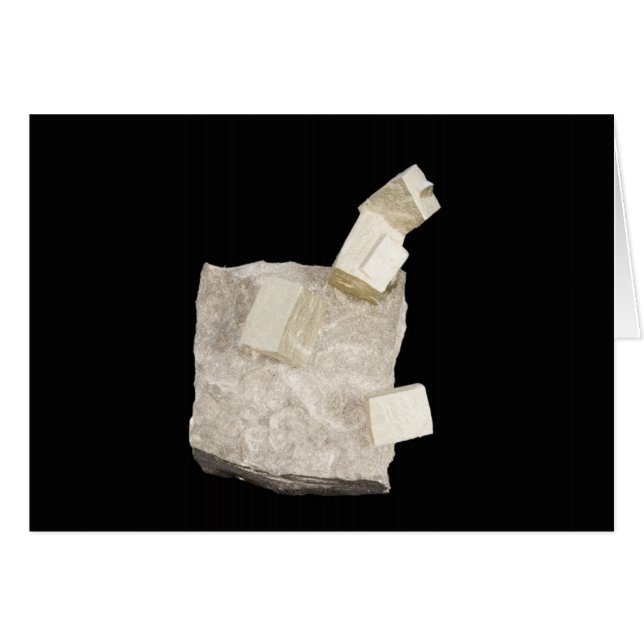 Pyriet kristallen in schalie (Voorkant Horizontaal)