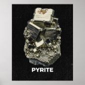 Pyrite Crystal Specimen Poster (Voorkant)