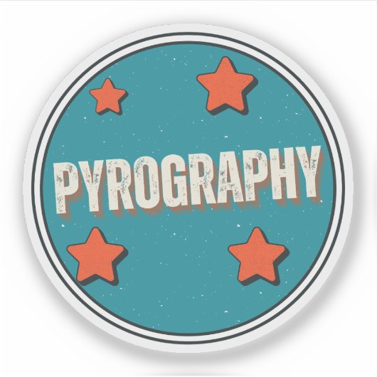 Pyrografie Sticker (Voorkant)