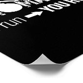 Pyromaniac If I Run You Run! Funny Sarcastic Pyro  Poster (Hoek)