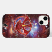 Pyrope Cosmic Dragon Hoesje-Mate iPhone Case (Achterkant (horizontaal))