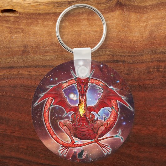 Pyrope Cosmic Dragon Sleutelhanger (Achterkant)