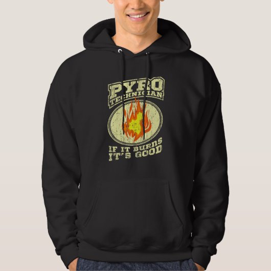 Pyrotechnicus Bemanning Pyrotechniek Vuurwerk Pyro Hoodie (Voorkant)