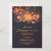 Pyrotechnie Invitation de fête d'anniversaire (Devant)